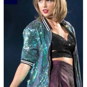Taylor Swift glam jacket. Perfect for her upcoming Eras Tour!!